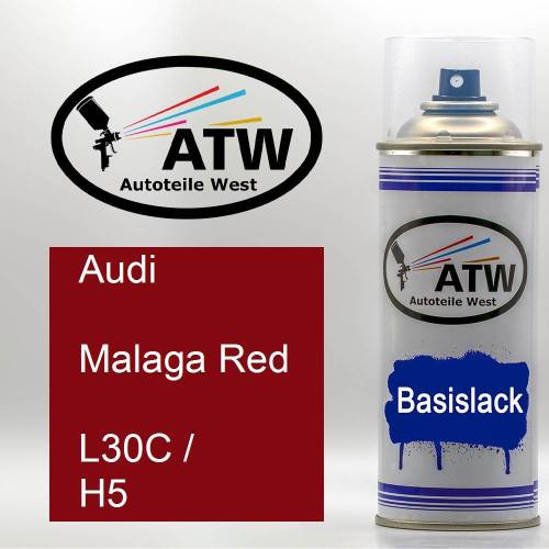 Audi, Malaga Red, L30C / H5: 400ml Sprühdose, von ATW Autoteile West.